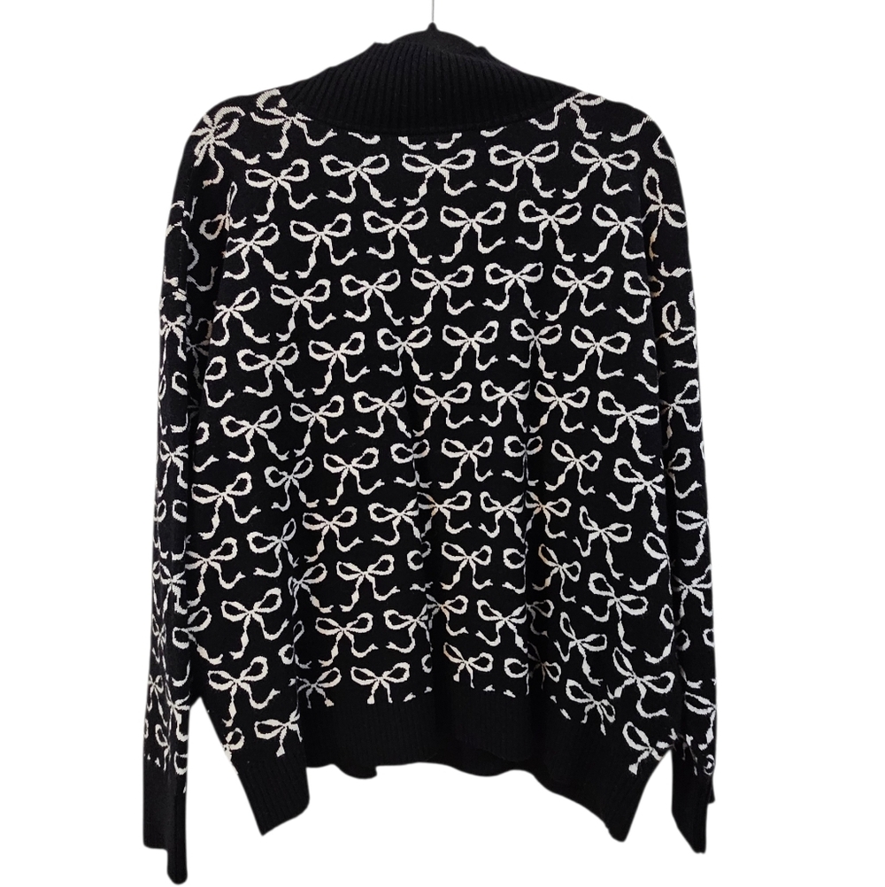 Anthropologie The Montana Mock-Neck Half-Zip Sweater by Maeve Size XL - Picture 9 of 10